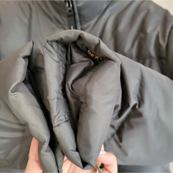 ❤️ 3 for $35 Dex Vintage crop puffer down jacket grey medium 90s y2k - Picture 5 of 14